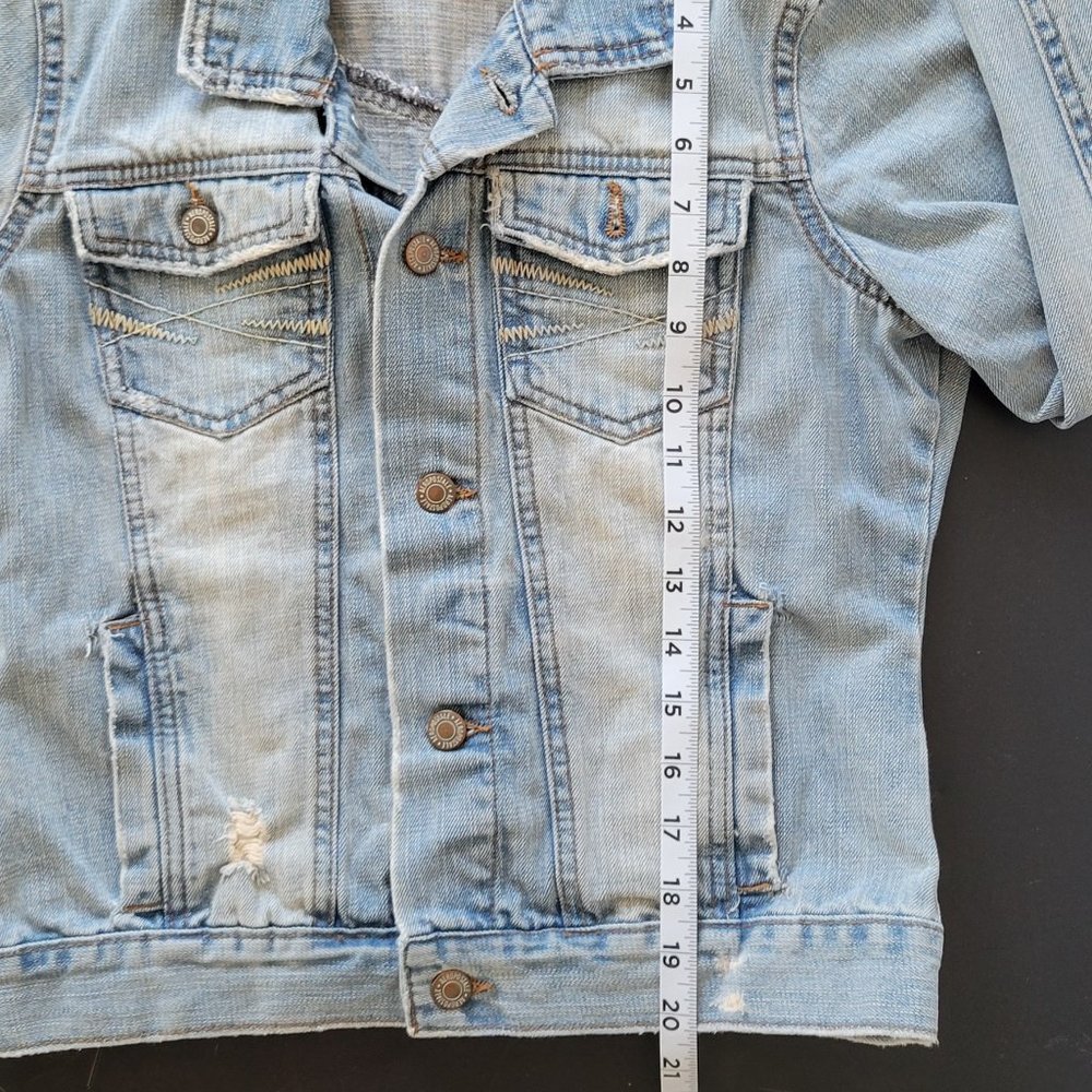 Women’s Aeropostale Jean Jacket, M, Spring, Classic Denim EUC - Picture 6 of 6